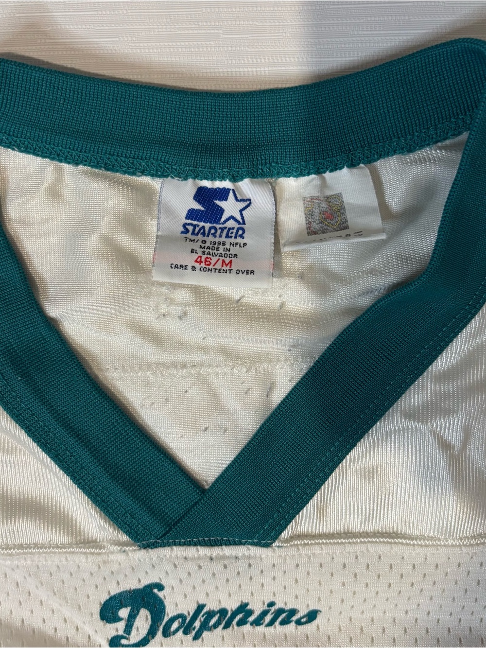Vintage 90s Zach Thomas starter jersey miami dolphins #54 football nfl Sz 46 M - Picture 4 of 8
